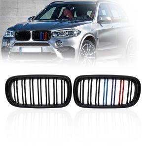 Решетки радиатора цвет черный матовый M Power style для BMW F15 X5 X5M X6 F16 2014-2017